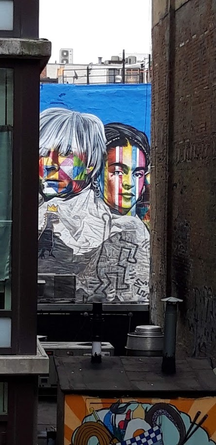 Street art Warhol Kahlo